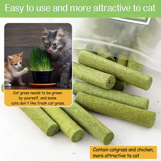 Cat Dental Grass Stick Treats
