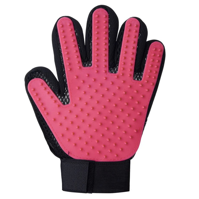 Silicone 5-Finger Pet Grooming Glove