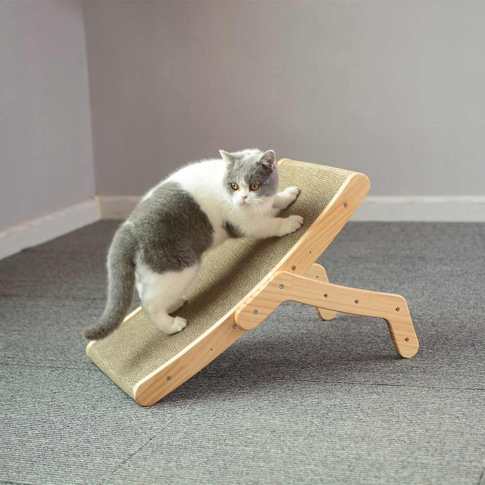 Wooden Cat Scratcher 3 in 1