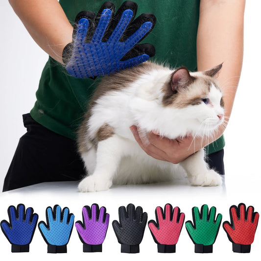 Silicone 5-Finger Pet Grooming Glove