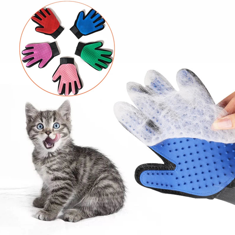 Silicone 5-Finger Pet Grooming Glove